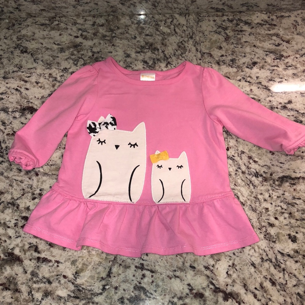 Gymboree Toddlers Peplum Shirt 6-12 months